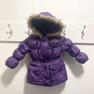 Velvet Chic Girl’s Puffer Jacket